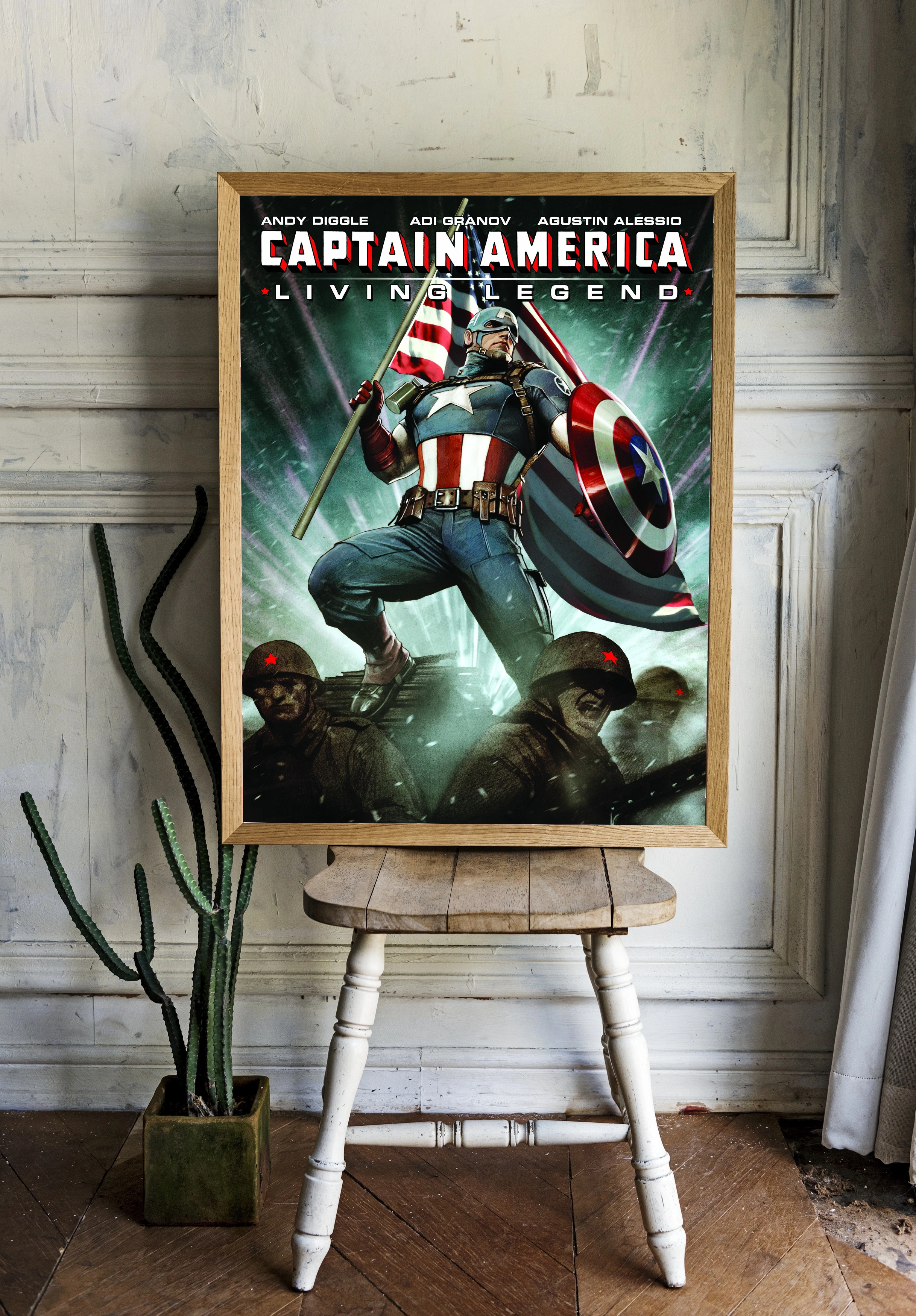 Капитан Америка в боевой стойке - 2