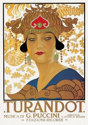Промо-афиша оперы Джакомо Пуччини — Турандот 1926 - 1