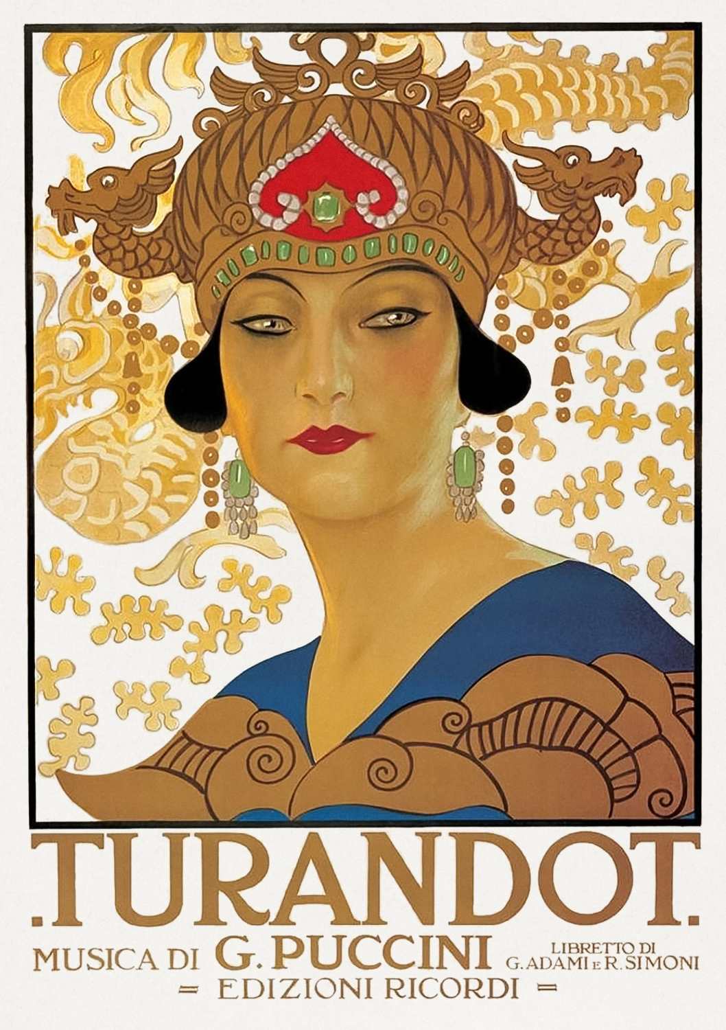Промо-афиша оперы Джакомо Пуччини — Турандот 1926 - 1