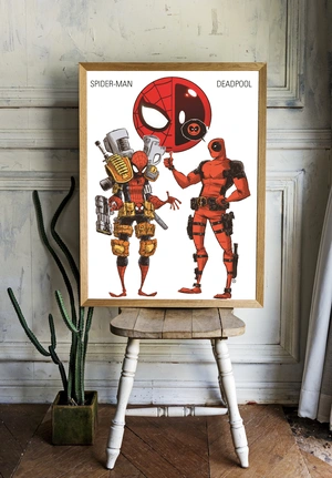 Комикс стиль Spider-Man и Deadpool в ярком исполнении - 2
