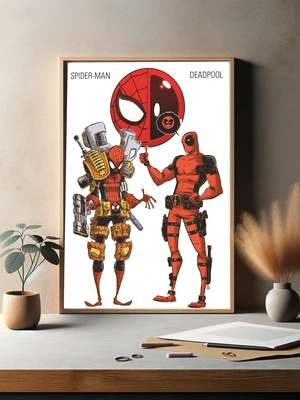Комикс стиль Spider-Man и Deadpool в ярком исполнении - 3