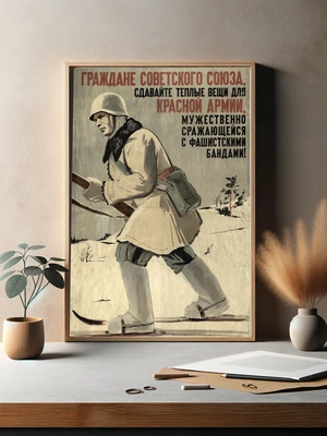 Советский солдат в зимнем снаряжении - 3