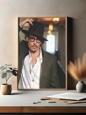 Джонни Депп с шляпой и очками - 3