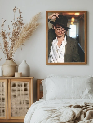 Джонни Депп с шляпой и очками - 5