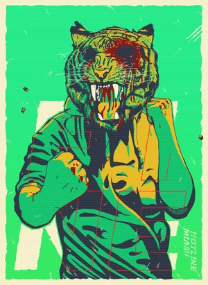 Hotline Miami — Яркая агрессия тигра в уличном стиле - 1