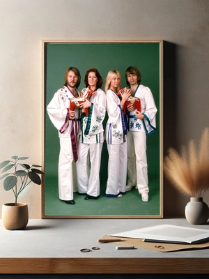 ABBA в ярких национальных костюмах - 3
