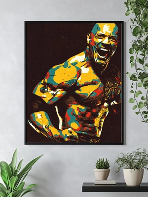 Дуэйн Джонсон в стиле абстракции - 4