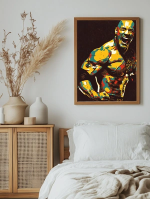 Дуэйн Джонсон в стиле абстракции - 5