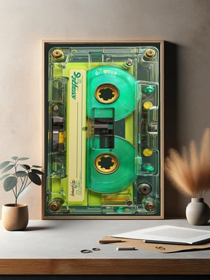 Яркая кассета в ретро-стиле - 3