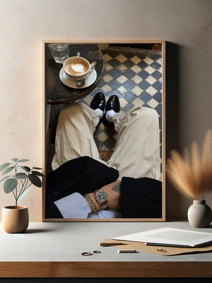 Элегантный утренний кофе с стильными деталями - 3