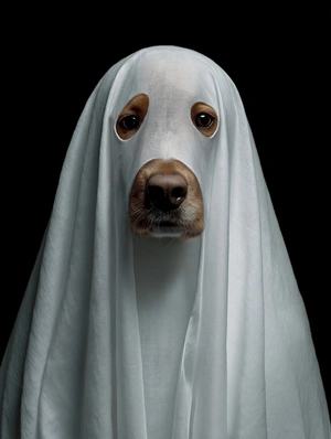 Собака в простыне: забавный призрак - 1