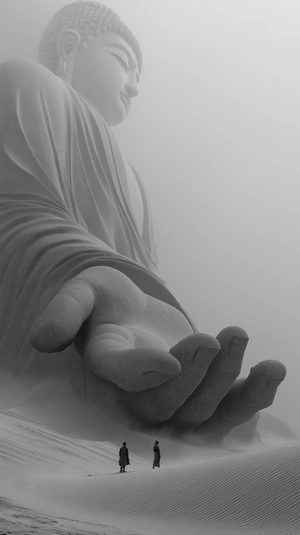 Величественный Будда в пустыне - 1