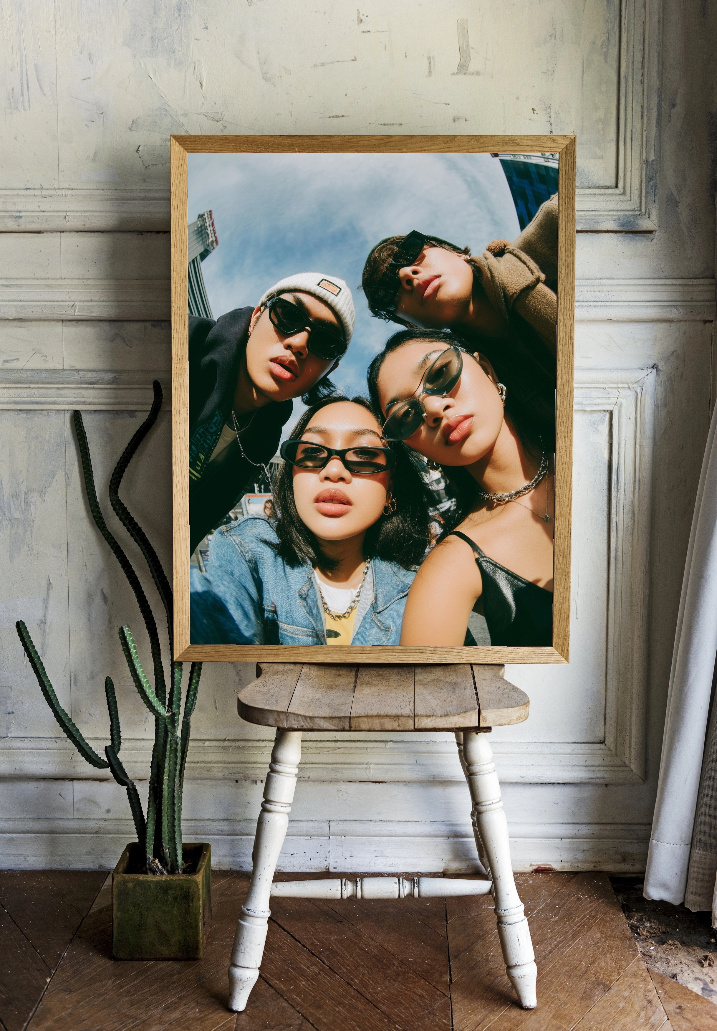 Современная молодежная группа в стильных очках - 2