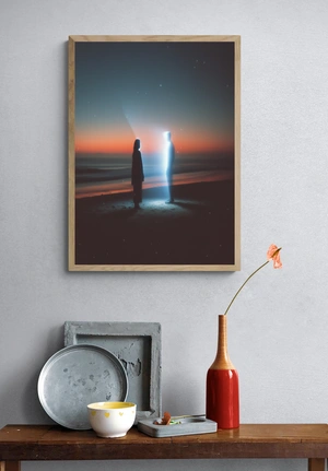 Светящиеся силуэты на фоне заката - 4