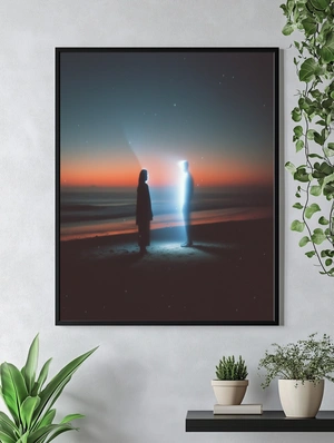 Светящиеся силуэты на фоне заката - 5