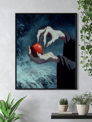 Загадочная рука с красным яблоком - 5