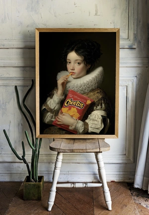Классика и современность: девушка с Cheetos - 2