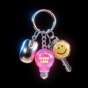 Яркий брелок с лампочкой и улыбкой - 1