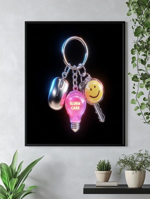 Яркий брелок с лампочкой и улыбкой - 5