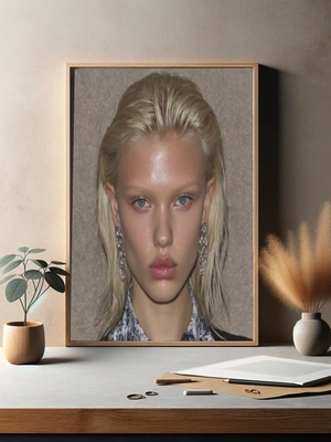 Современный портрет с яркими акцентами - 3