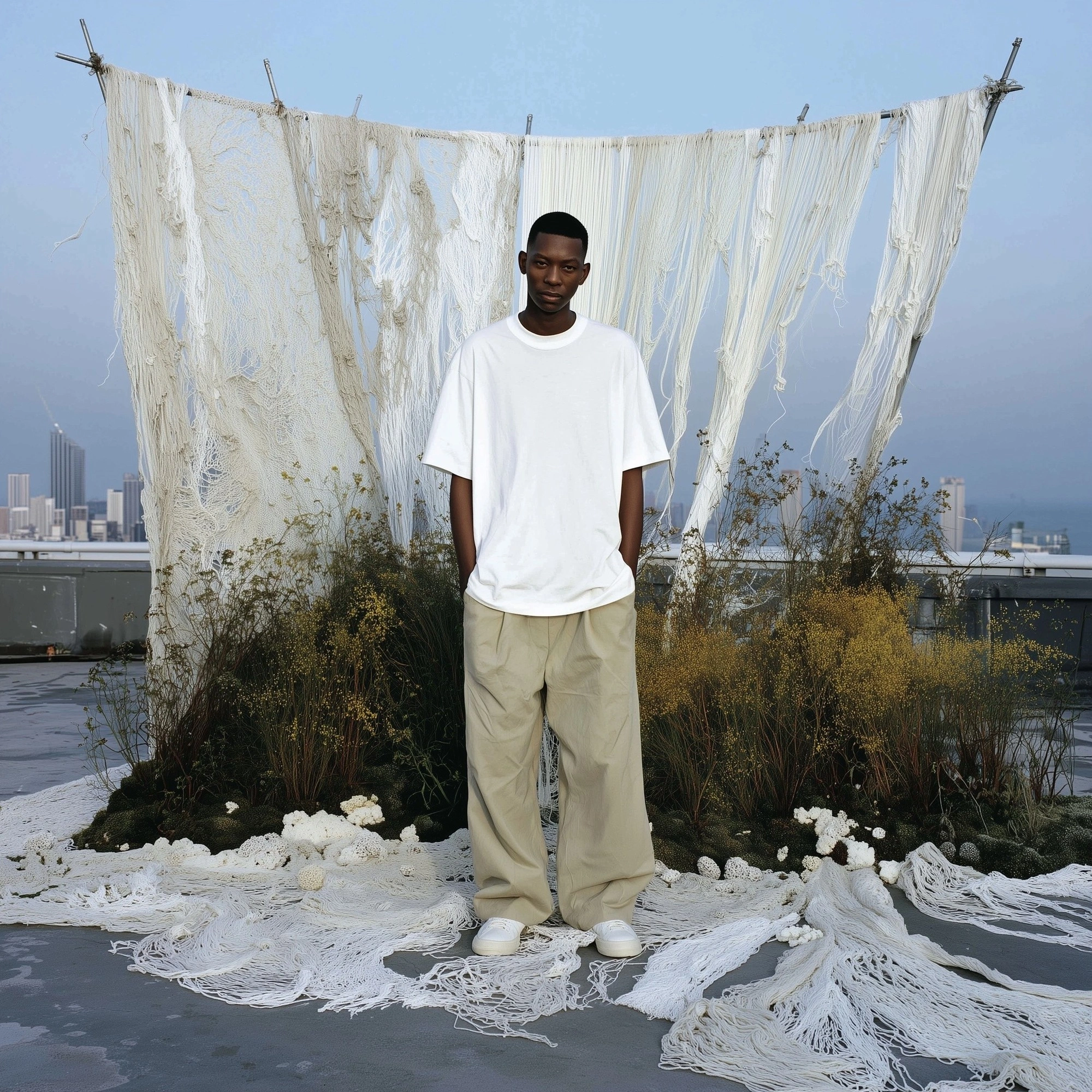 Современный стиль на фоне городской панорамы - 1