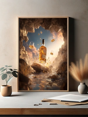 Искусство наслаждения: бутылка виски в природе - 3