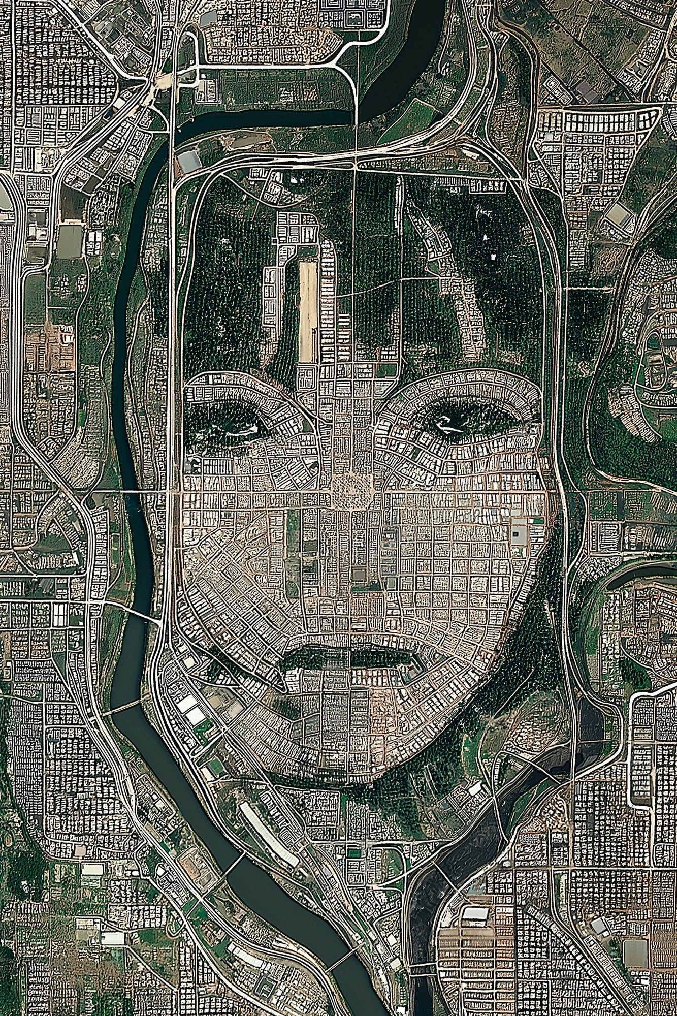 Городской портрет: лицо в ландшафте - 1