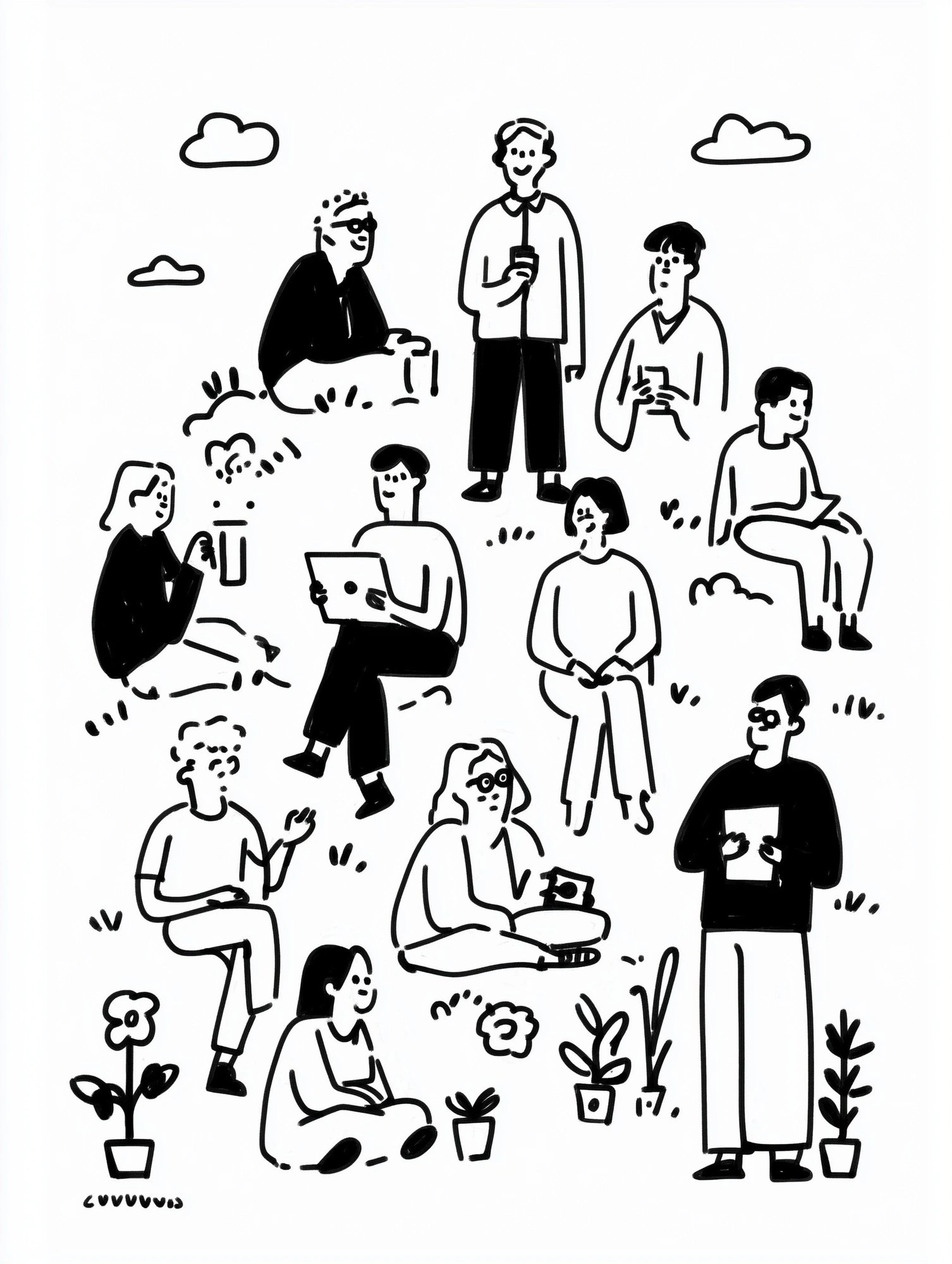 Современная жизнь: встреча друзей на природе - 1