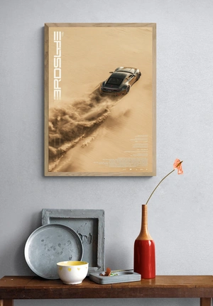 Спортивный автомобиль на фоне пустыни - 4