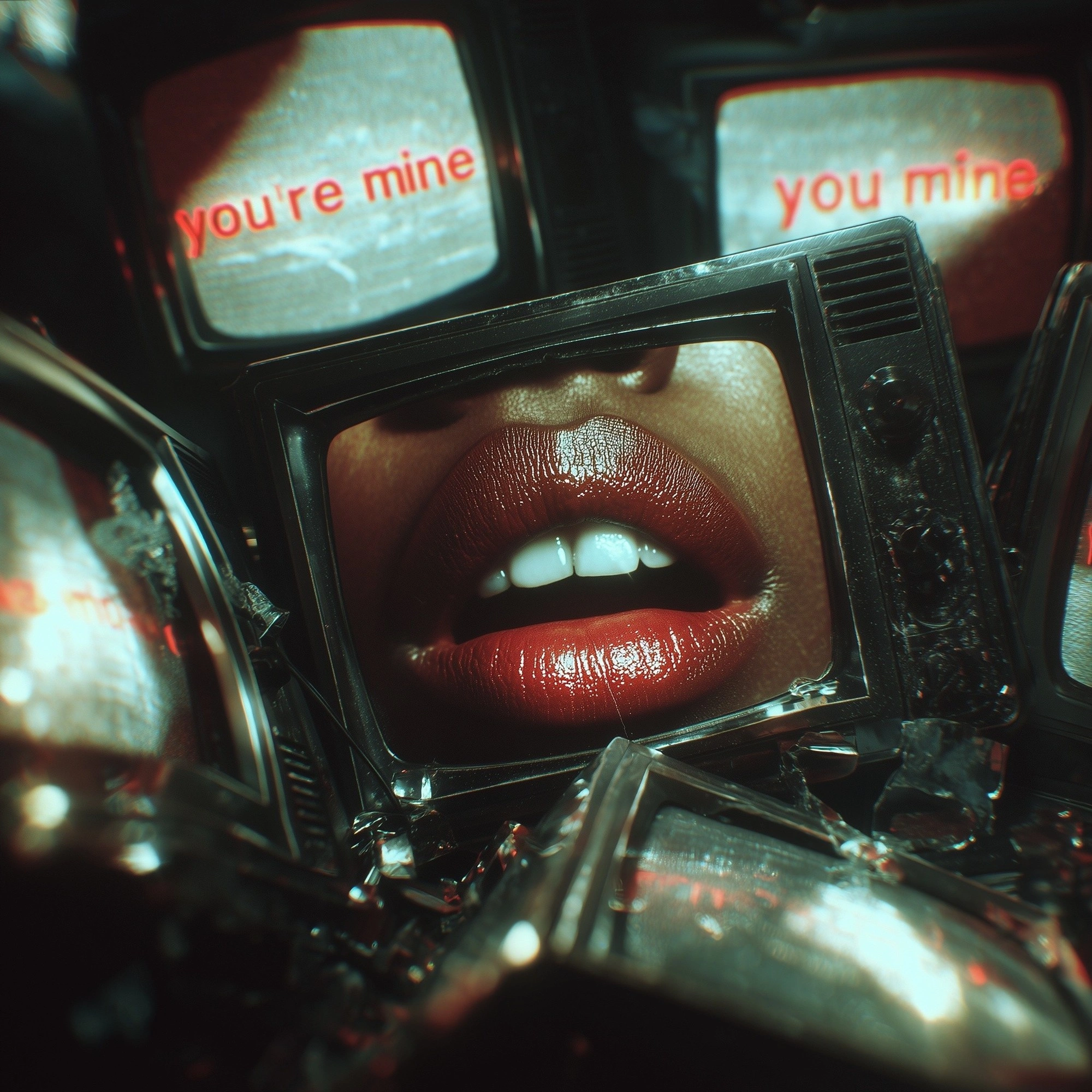 Губы в мире ретро-телевизоров - 1