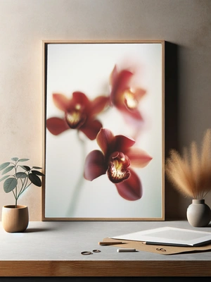 Элегантные орхидеи на нежном фоне - 3