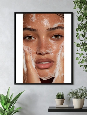 Уход за кожей: сияющее лицо с пеной - 5