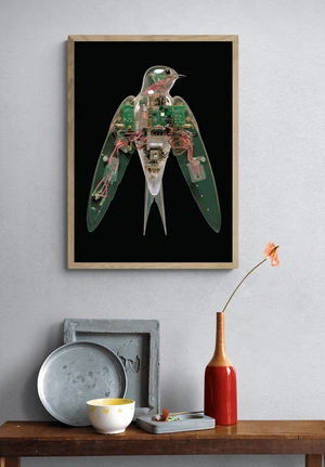 Роботизированная птица с прозрачным корпусом - 4