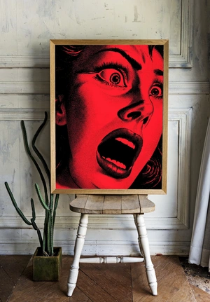 Эмоциональный портрет страха в красном - 2