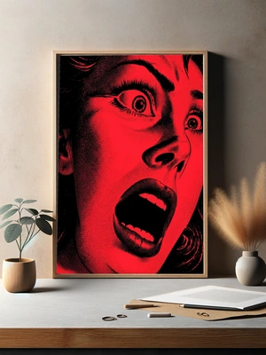 Эмоциональный портрет страха в красном - 3