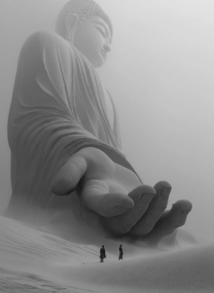 Величественный Будда в пустыне - 1