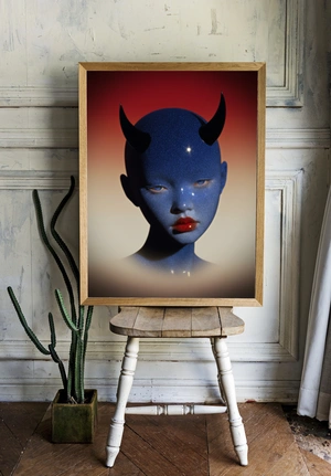 Сияющая дьяволица с красными губами - 2