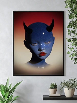 Сияющая дьяволица с красными губами - 5