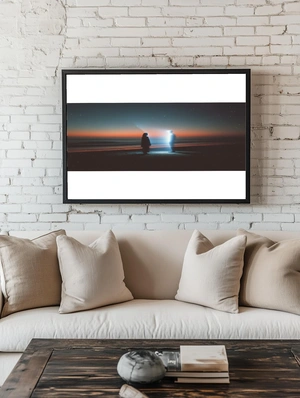 Светящиеся силуэты на фоне заката - 2