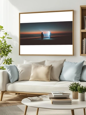 Светящиеся силуэты на фоне заката - 3