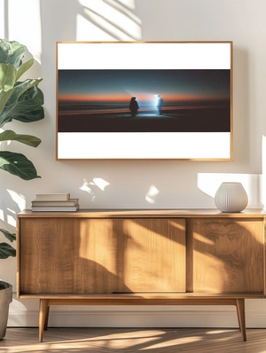 Светящиеся силуэты на фоне заката - 4