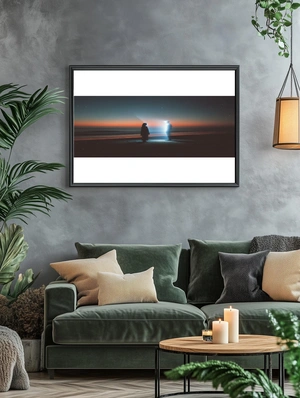 Светящиеся силуэты на фоне заката - 5