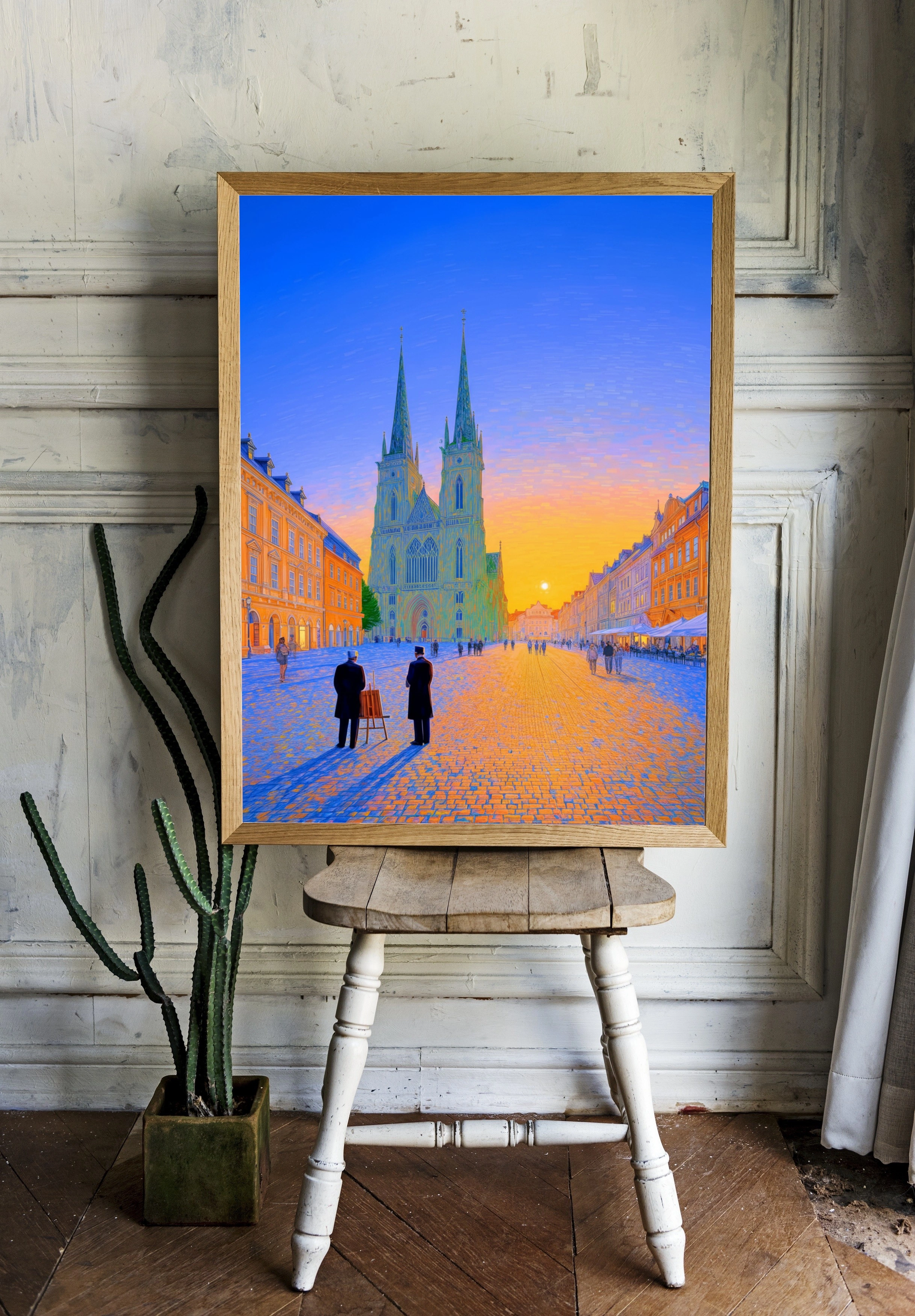 Волшебный закат над старинным городом - 2