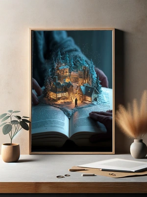 Зимняя сказка в открытой книге - 3