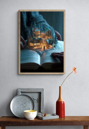 Зимняя сказка в открытой книге - 4