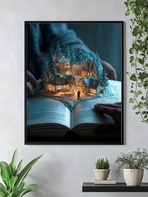 Зимняя сказка в открытой книге - 5