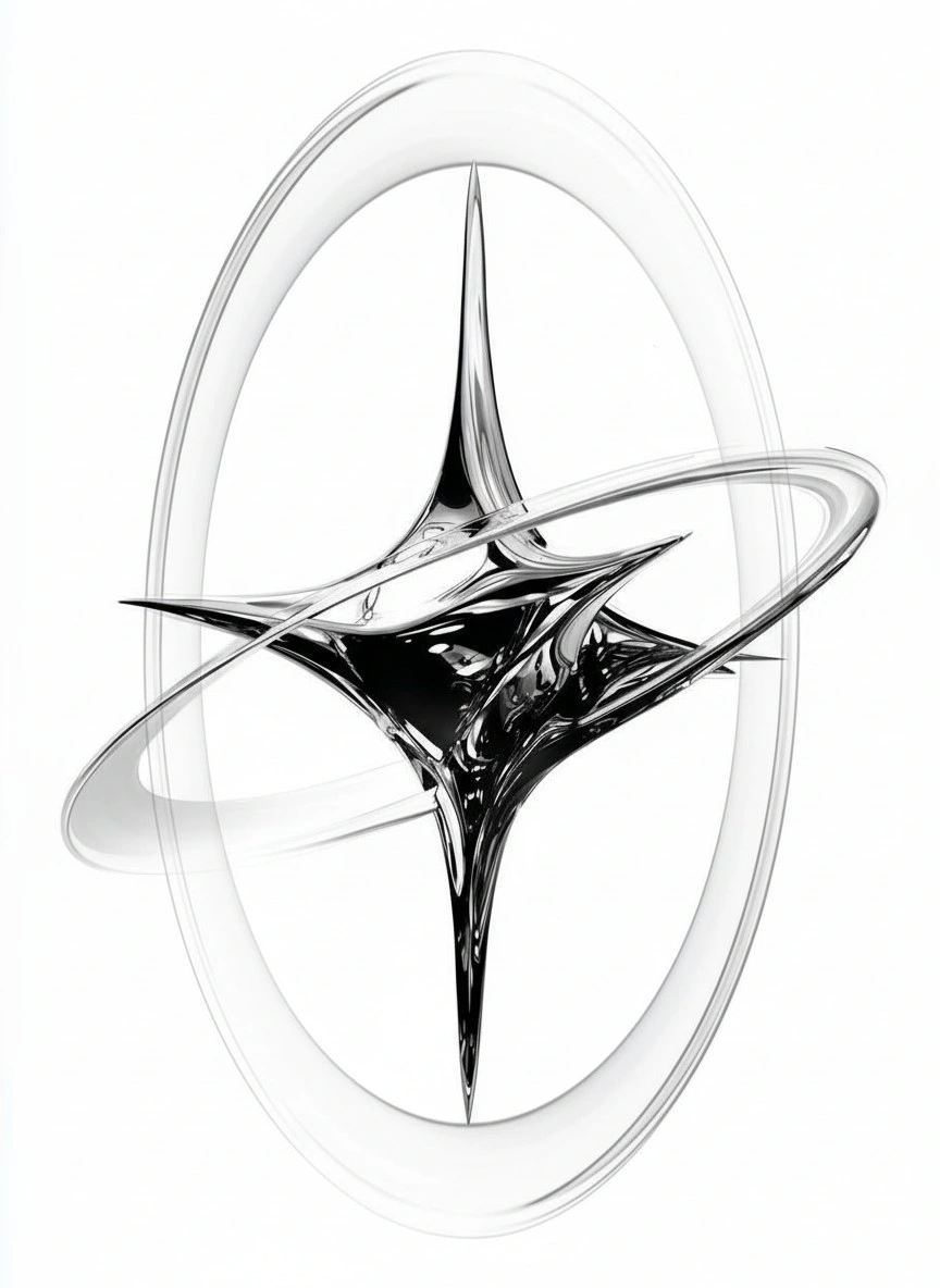 Абстрактная композиция с динамическим элементом - 1