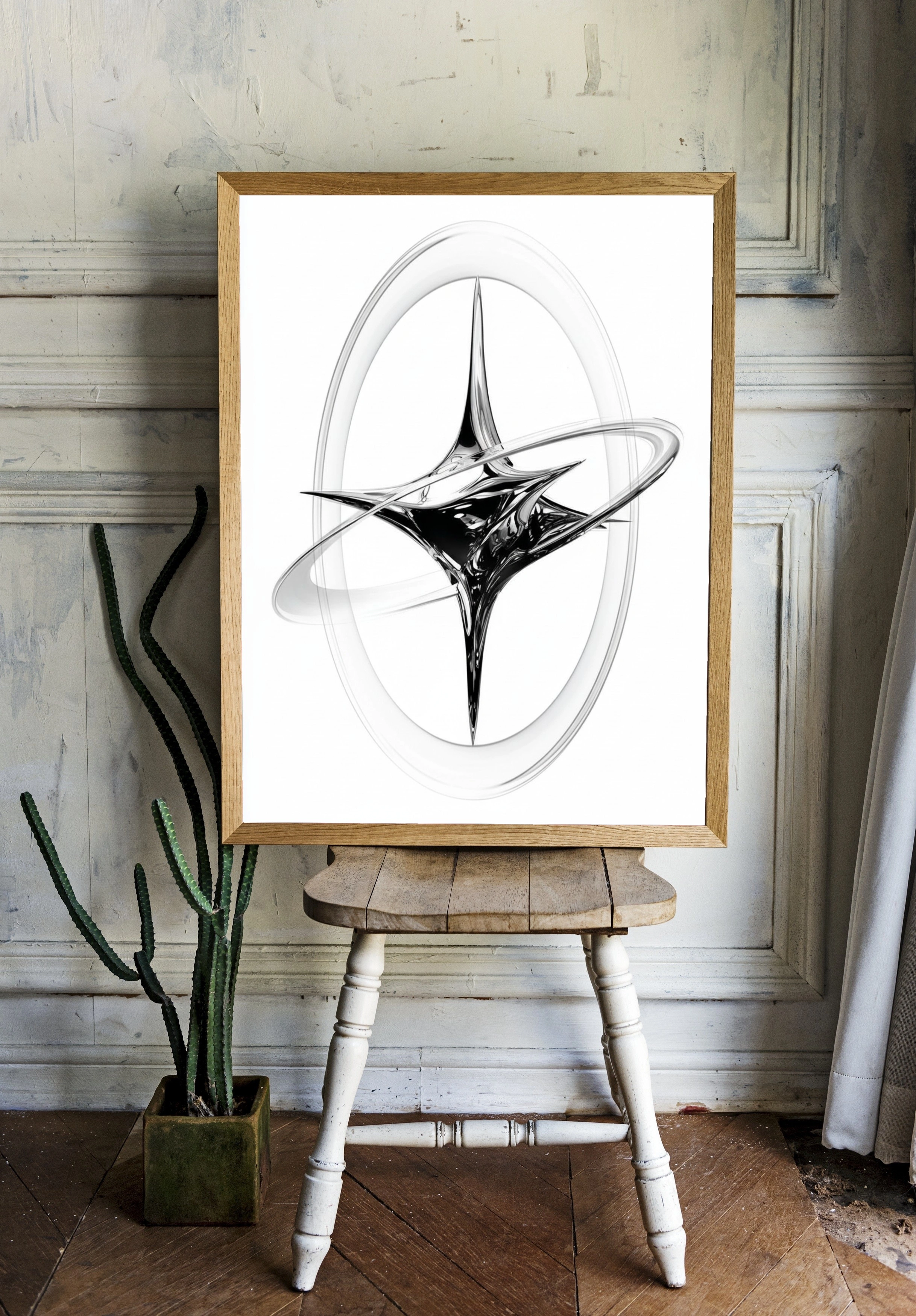 Абстрактная композиция с динамическим элементом - 2