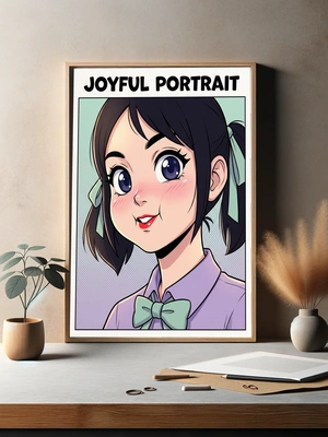 Яркий портрет радостной девушки - 3