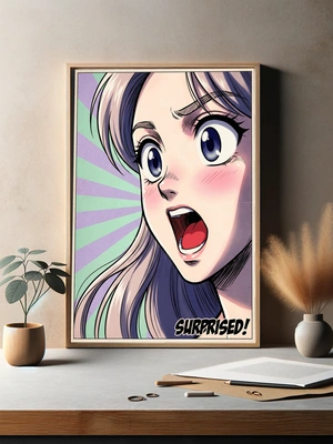 Эмоциональный портрет удивленной девушки - 3